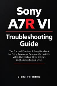 Sony A7R VI Troubleshooting Guide: The Practical Problem-Solving Handbook for Fixing Autofocus, Exposure, Connectivity, Video, Overheating, Menu Setti cover