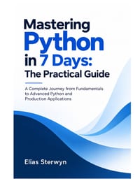Mastering Python in 7 Days: The Practical Guide: A Complete Journey from Python Fundamentals to Advanced Programming and Production Applications cover