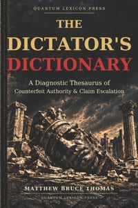 The Dictator's Dictionary: A Diagnostic Thesaurus of Counterfeit Authority & Claim Escalation cover