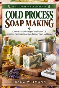 Cold Process Soap Making: A Practical Guide to Lye Calculations, Oil Selection, Saponification, Superfatting, Trace, and Curing cover