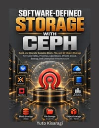 Software-Defined Storage with Ceph: Build and Operate Scalable Block, File, and S3 Object Storage for Kubernetes, Proxmox, OpenStack, Private Cloud, B cover