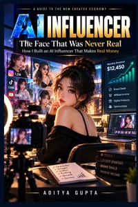 AI Influencer: The Face That Was Never Real: How I Built an AI Influencer That Makes Real Money cover