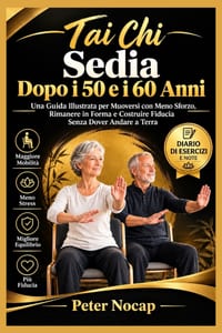 TAI CHI SULLA SEDIA Dopo i 50 e i 60 anni: Una guida illustrata per muoversi con meno sforzo, rimanere forti e acquisire fiducia senza finire a terra cover
