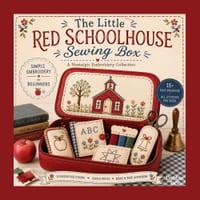 The Little Red Schoolhouse Sewing Box cover