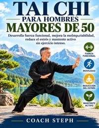 Tai CHI Para Hombres Mayores de 50: Desarrolla fuerza funcional, mejora la moImpactabilidad, reduce el estrés y mantente activo sin ejercicio intenso. cover