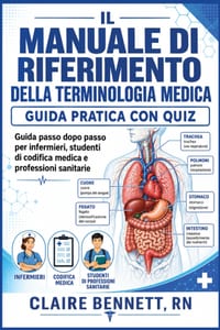 Manuale di riferimento della terminologia medica": Una guida di studio passo passo con quiz di esercitazione per studenti di infermieristica, codifica cover