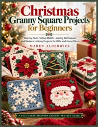 Christmas Granny Square Projects for Beginners: Step-by-Step Festive Motifs, Joining Techniques, and Modern Holiday Projects for Gifts and Home Décor cover