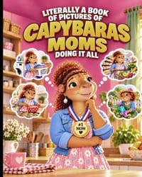 Literally a Book Full of Pictures of Capybara Moms Doing It All: A Heartwarming Celebration of Mom Liife cover