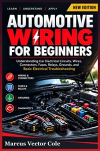 Automotive Wiring for Beginners: Understanding Car Electrical Circuits, Wires, Connectors, Fuses, Relays, Grounds, and Basic Electrical Troubleshootin cover