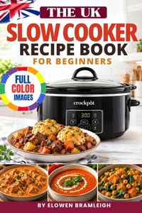 The Uk Slow Cooker Recipe Book For Beginners: Delicious Recipes for Soups, Stews, Casseroles, Meats, Curries, Fakeaways, Puddings and Sweet Treats wit cover