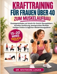 Krafttraining Für Frauen Über 40 Zum Muskelaufbau: Einsteigerleitfaden mit Schritt-für-Schritt-Übungsbildern, korrekter Ausführung, beanspruchten Musk cover