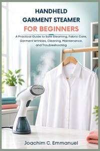 Handheld Steamer for Beginners: A Practical Guide to Safe Steaming, Fabric Care, Garment Wrinkles, Cleaning, Maintenance, and Troubleshooting cover