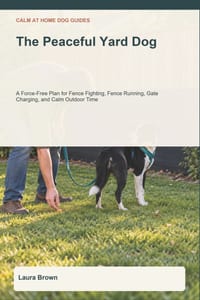 The Peaceful Yard Dog: A Force-Free Plan for Fence Fighting, Fence Running, Gate Charging, and Calm Outdoor Time cover