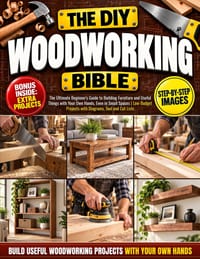 The DIY Woodworking Bible: The Ultimate Beginner's Guide to Building Furniture and Useful Things with Your Own Hands, Even in Small Spaces Low-Budget cover