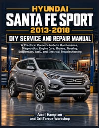 Hyundai Santa Fe Sport 2013-2018 DIY Service and Repair Manual: A Practical Owner's Guide to Maintenance, Diagnostics, Engine Care, Brakes, Steering, cover
