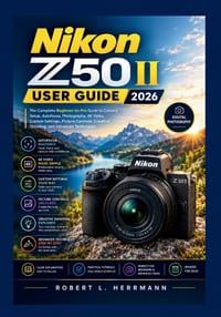 Nikon Z50 II User Guide 2026: The Complete Beginner-to-Pro Guide to Camera Setup, Autofocus, Photography, 4K Video, Custom Settings, Picture Controls, cover