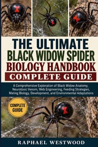 The Ultimate Black Widow Spider Biology Handbook: COMPLETE GUIDE: A Comprehensive Exploration of Black Widow Anatomy, Neurotoxic Venom, Web Engineerin cover