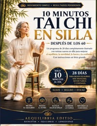 10 Minutos Tai Chi En Silla Después De Los 60: Un programa de 28 días completamente ilustrado con rutinas suaves en silla para mejorar el equilibrio, cover