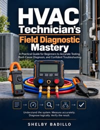 HVAC Technician's Field Diagnostic Mastery: A Practical Guide for Beginners to Accurate Testing, Root-Cause Diagnosis, and Confident Troubleshooting cover