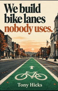 We build bike lanes nobody uses. cover