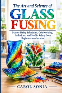 The Art and Science of Glass Fusing: Master Firing Schedules, Coldworking, Inclusions, and Studio Safety from Beginner to Advanced cover