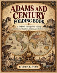 Adams and Century Folding Book: A Fold-Out Visual Journey Through Centuries of Civilizations, Empires, and Historic Events cover