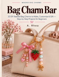 Bag Charm Bar: 20 DIY Beaded Bag Charms to Make, Customize & Gift - Step-by-Step Projects for Beginners cover