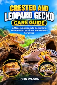 Crested and Leopard Gecko Care Guide: "A Modern Approach to Gecko Care: Environment, Nutrition, and Wellness Simplified cover