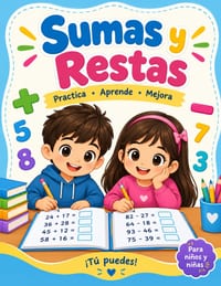 Cuadernillo de sumas y restas: Ejercicios Progresivos de Matemáticas de Primaria (8.5 x 11 in) Práctica Diaria para Niños cover