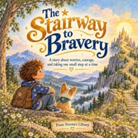 The Stairway to Bravery: A Story About Worries, Courage, and Taking One Small Step at a Time cover