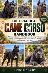 The Practical Cane Corso Handbook: A Complete Beginner-Friendly Guide to Raising, Training, Feeding, Grooming, Exercising, and Caring for a Healthy, W cover