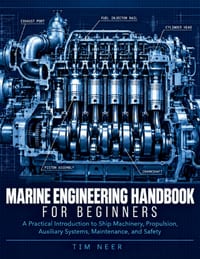 Marine Engineering Handbook for Beginners: A Practical Introduction to Ship Machinery, Propulsion, Auxiliary Systems, Maintenance, and Safety cover
