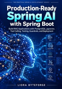 Production-Ready Spring AI with Spring Boot: Build RAG Applications with PostgreSQL, pgvector, Tool Calling, Testing, Guardrails, and Deployment cover