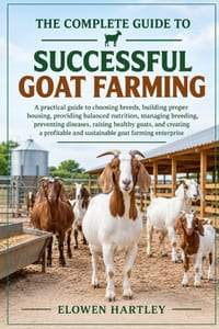 The Complete Guide to Successful Goat Farming: A practical guide to choosing breeds, building proper housing, providing balanced nutrition, managing b cover
