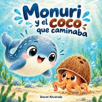 Monuri y el coco que caminaba: Un cuento infantil en español sobre animales marinos y aprender a prepararse cover