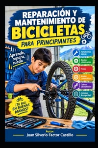 Reparación y mantenimiento de bicicletas para principiantes cover