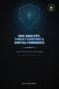 SOC Analyst, Threat Hunting & Digital Forensics: The Complete Guide to Tier 1 Alert Triage, Detection Engineering, Endpoint Forensics, and Microsoft A cover