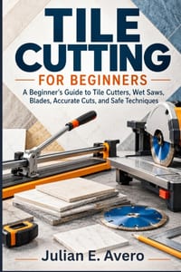 Tile Cutting for Beginners: A Beginner's Guide to Tile Cutters, Wet Saws, Blades, Accurate Cuts, and Safe Techniques cover
