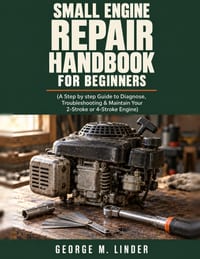 Small Engine Repair Handbook for Beginners: A Step by step Guide to Diagnose, Troubleshooting & Maintain Your 2-Stroke or 4-Stroke Engine cover