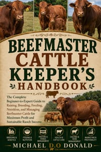Beefmaster Cattle Keeper's Handbook: The Complete Beginner-to-Expert Guide to Raising, Breeding, Feeding, Nutrition, and Managing Beefmaster Cattle fo cover