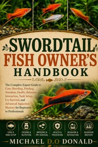 Swordtail Fish Owner's Handbook: The Complete Expert Guide to Care, Breeding, Feeding, Nutrition, Health, Behavior, Interaction, Tank Setup, Fry Survi cover