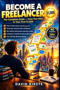 Become a Freelancer: The Complete Guide: Step-by-Step to Freelancing: Find Your Niche, Land Your First Client, and Earn Your First $1,000 in 30 Days cover