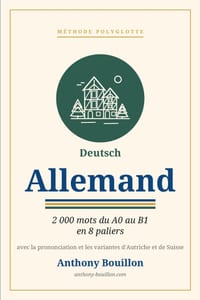 Méthode polyglotte - Allemand: 2 000 mots du A0 au B1 en 8 paliers cover