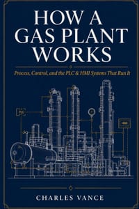 How a Gas Plant Works: Process, Control, and the PLC & HMI Systems That Run It cover
