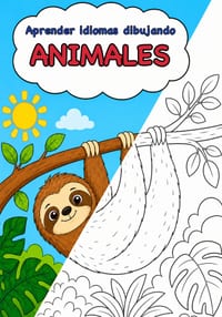 Aprender idiomas dibujando Animales cover