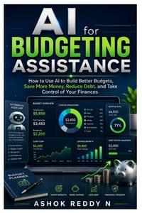 AI for Budgeting Assistance: How to Use AI to Build Better Budgets, Save More Money, Reduce Debt, and Take Control of Your Finances cover
