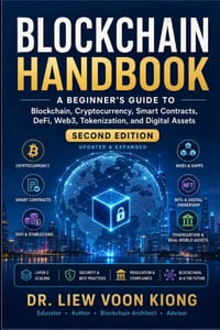 Blockchain Handbook: A Beginner's Guide to Blockchain, Cryptocurrency, Smart Contracts, DeFi, Web3, Tokenization, and Digital Assets cover