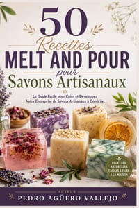 50 Recettes MELT AND POUR pour Savons Artisanaux: Le Guide Facile pour Créer et Développer Votre Entreprise de Savons Artisanaux à Domicile cover