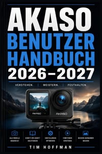 Akaso Benutzerhandbuch 2026-2027: Vollständige Schritt-für-Schritt-Anleitung zur Einrichtung, Bedienung und Fehlerbehebung aller Modelle Mit Profi-Tip cover