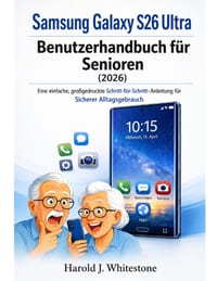 Samsung Galaxy S26 Ultra Benutzerhandbuch für Senioren (2026): Eine einfache, großgedruckte Schritt-für-Schritt-Anleitung für Sicherer Alltagsgebrauch cover